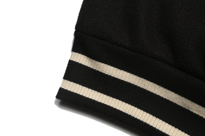 Godspeed Mankind Vs Ai Varsity Jacket Black/red