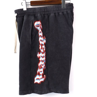 Godspeed Lettering Pattern Shorts #8770